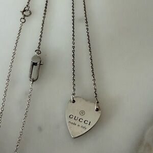Gucci Trademark Necklace with Heart Pendant